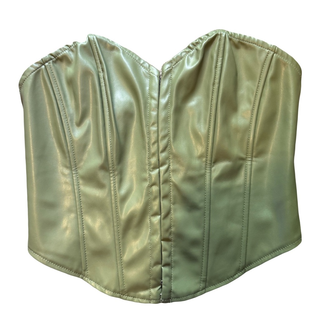 Elegant Green Corset Top
